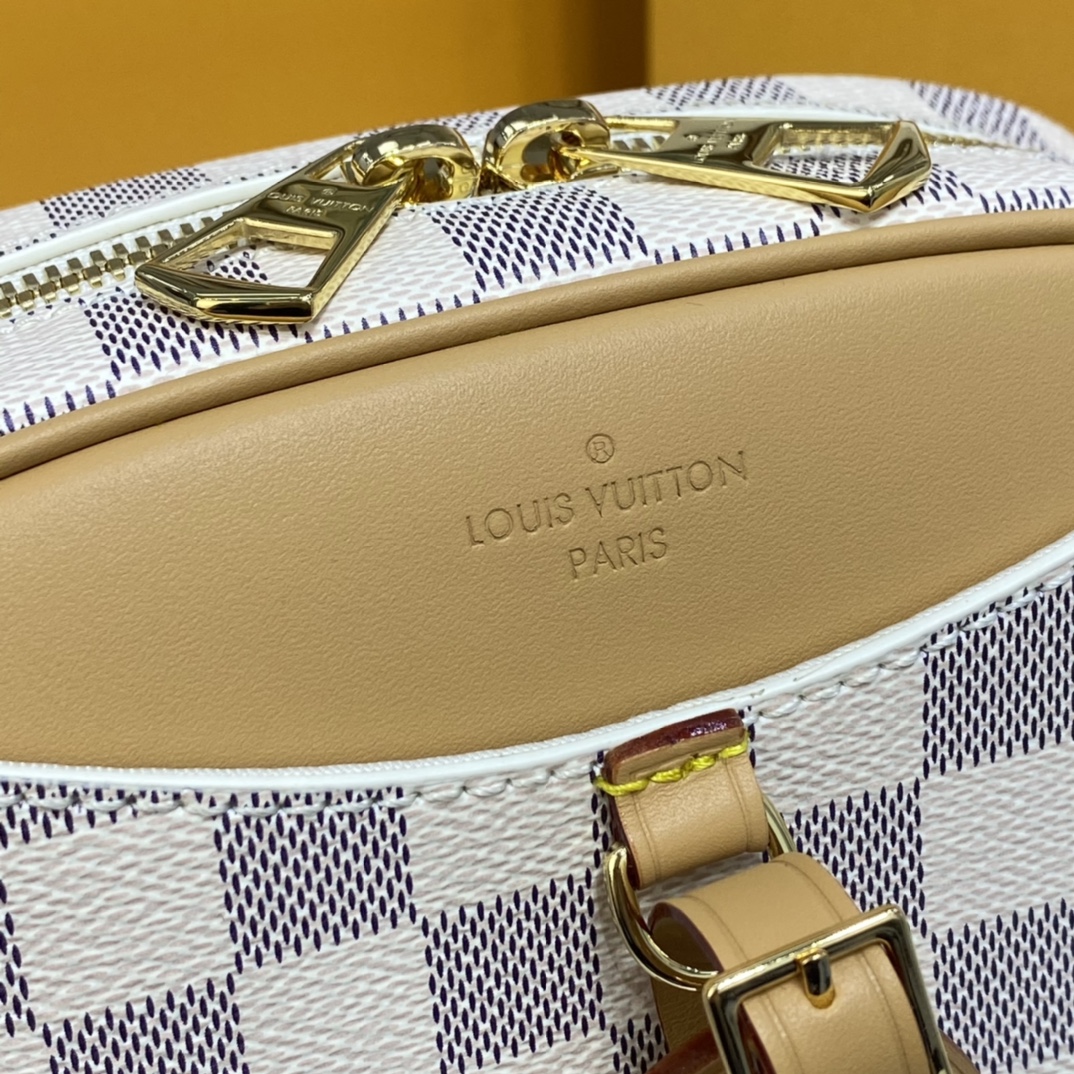 Louis Vuitton MINI DEAUVILLE Tote Handbag Damier Azur N50048 